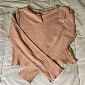 Blush crop top NWOT